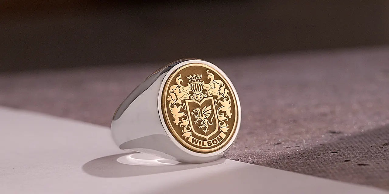 Mixed Metal Custom Signet Ring