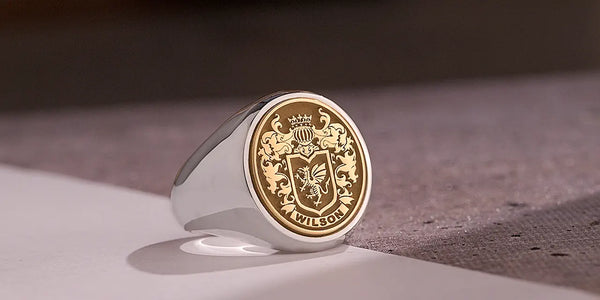 Mixed Metal Custom Signet Ring