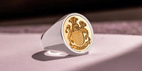 Thumbnail for Mixed Metal Custom Signet Ring