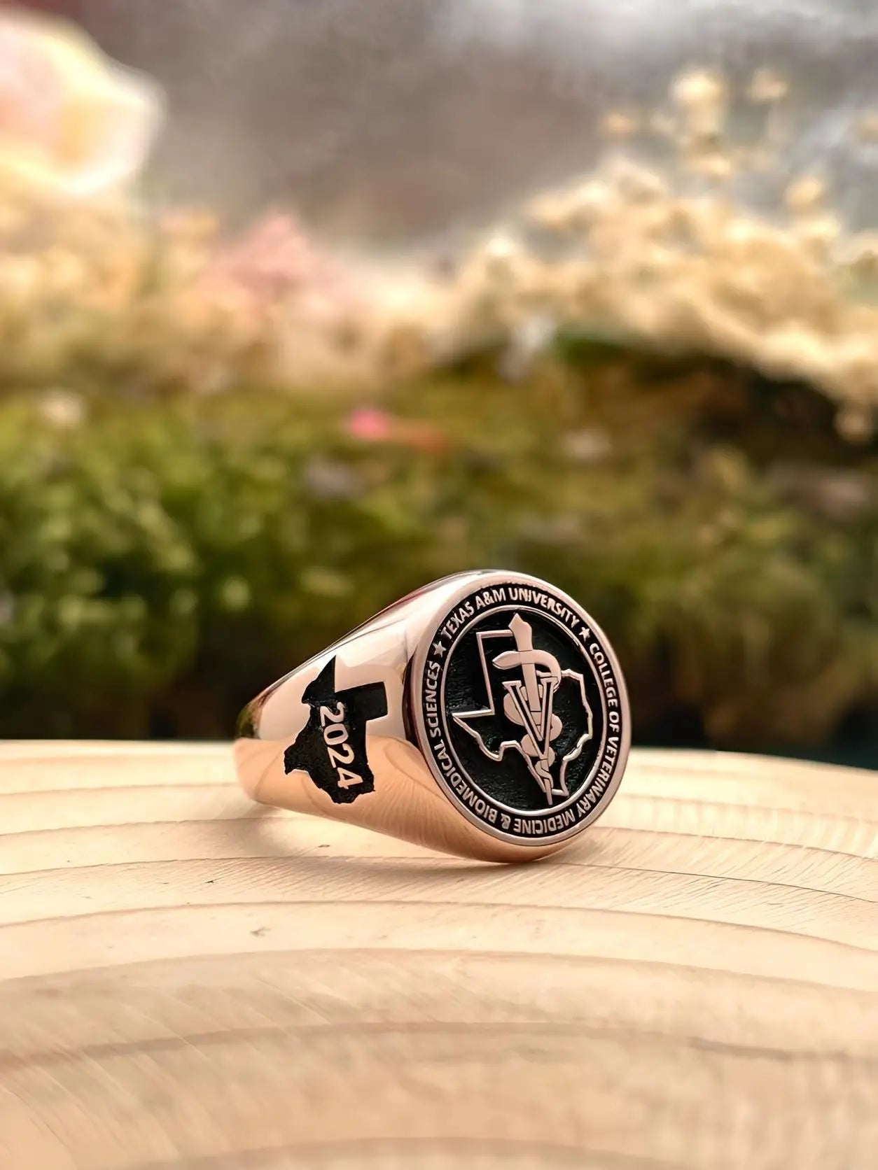 Solid Gold Custom Engraved Signet Ring