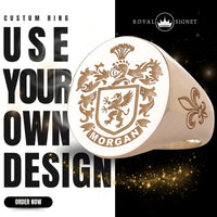 Thumbnail for Custom Ring - 925 Silver - Recessed Design with Side Engravings