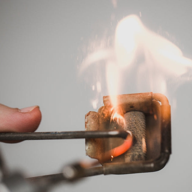 First we cast the metal