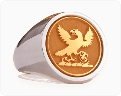 Custom signet ring