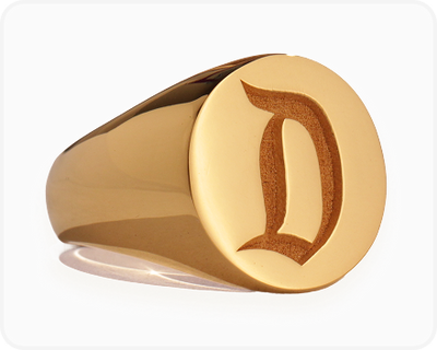 Custom signet ring