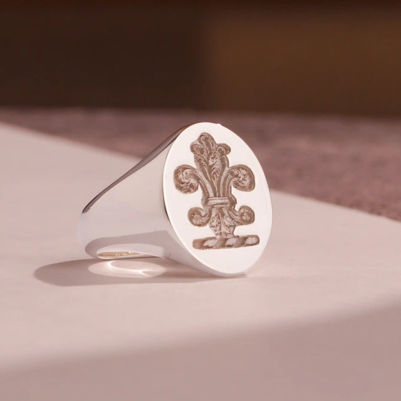 Custom Wax Seal Ring - 925 Silver - Recessed & Reversed Design