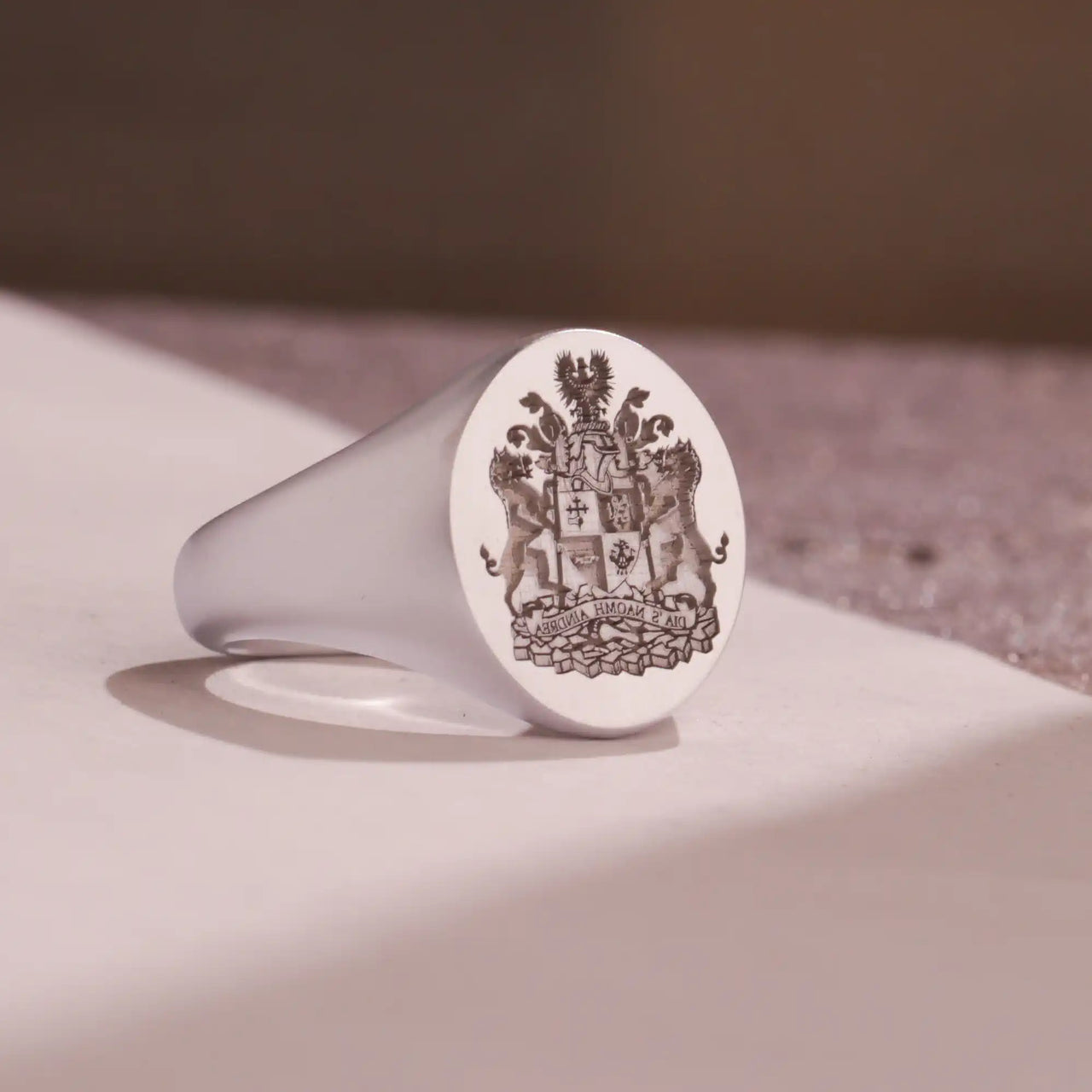 Custom Wax Seal Ring - 925 Silver - Recessed & Reversed Design