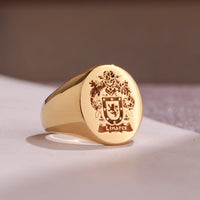 Thumbnail for Custom Ring - Gold Coated - Recessed Design