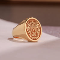 Thumbnail for Custom Ring - Gold Coated - Raised Design