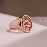 Thumbnail for Custom Ring - Rose Gold Coated - Raised Design