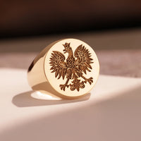 Thumbnail for Custom Ring - Gold Coated - Recessed Design