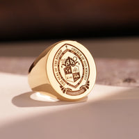 Thumbnail for Custom Ring - Gold Coated - Recessed Design