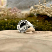 Thumbnail for Solid Gold Custom Engraved Signet Ring