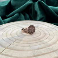 Thumbnail for Solid Gold Custom Engraved Signet Ring