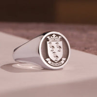 Thumbnail for Custom Ring - 925 Silver - Raised Design