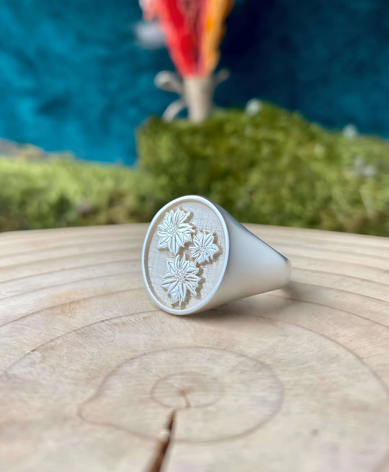 Solid Gold Custom Engraved Signet Ring