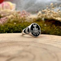 Thumbnail for Solid Gold Custom Engraved Signet Ring