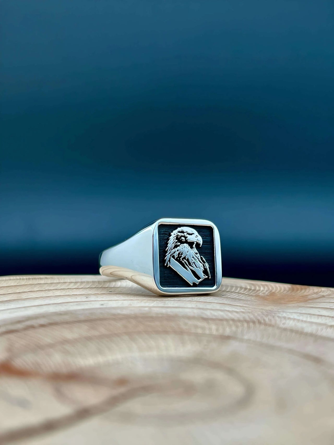 Solid Gold Custom Engraved Signet Ring