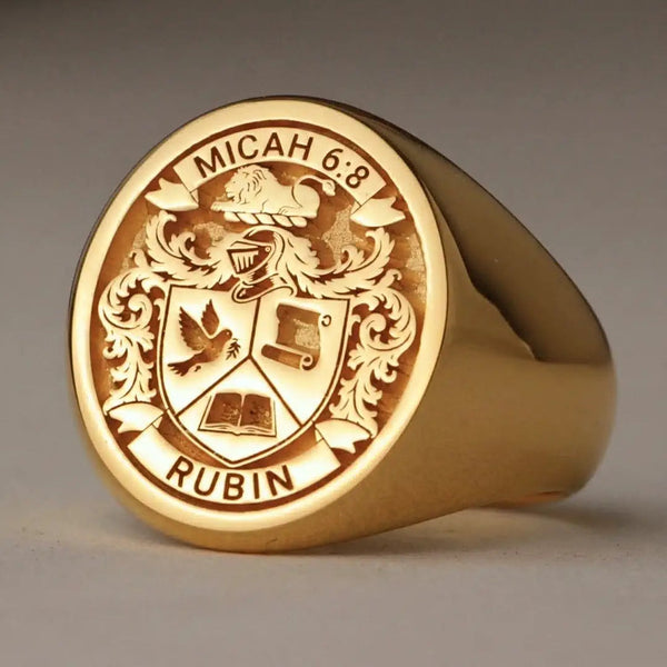 Custom signet ring craftsmanship step